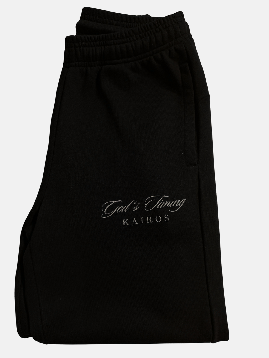 God's timing Essential Jogged Sweatpants Black