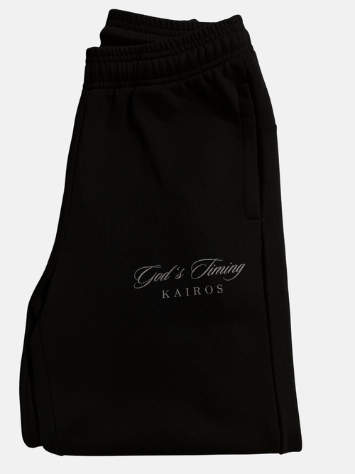 God's timing Essential Jogged Sweatpants Black