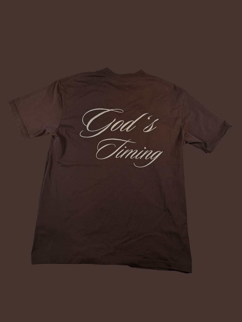God's timing Unisex Oversized T-Shirt coffee