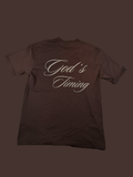 God's timing Unisex Oversized T-Shirt coffee