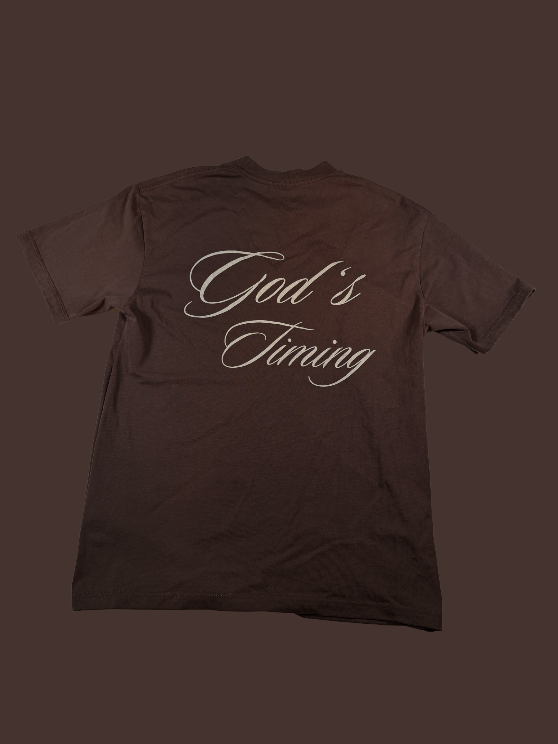 God's timing Unisex Oversized T-Shirt coffee