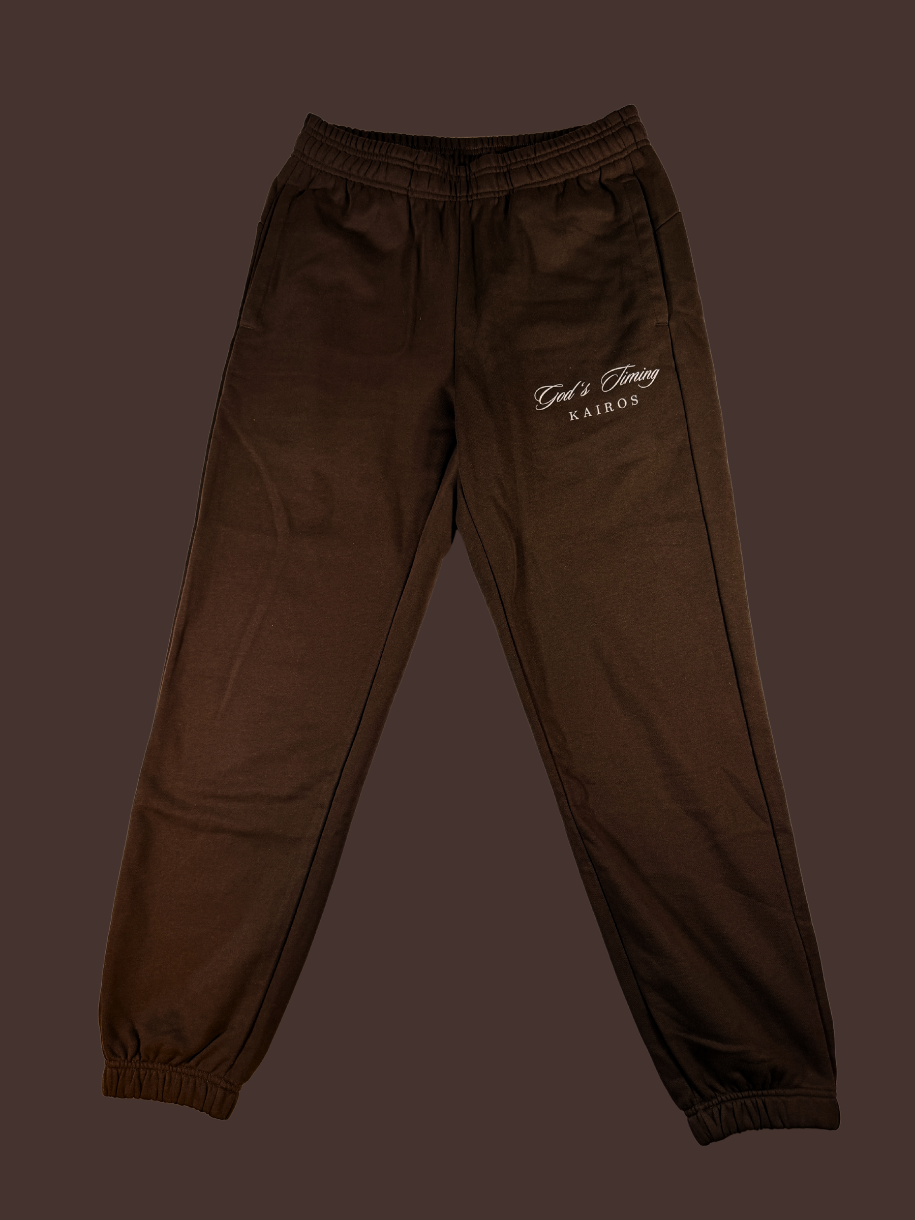 God's timing  essential Jogged Sweatpants coffee