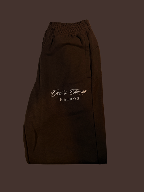 God's timing  essential Jogged Sweatpants coffee