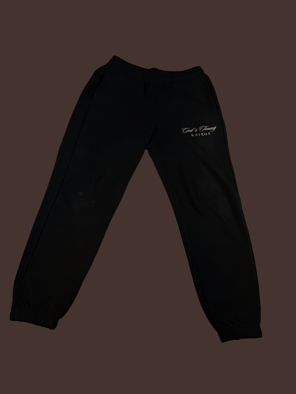 God's timing Essential Jogged Sweatpants Black