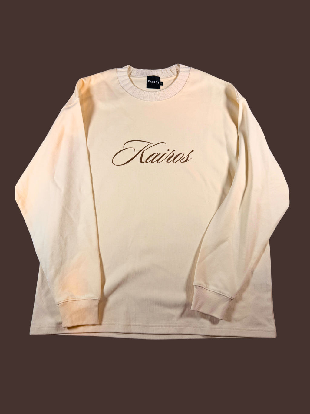 God's timing Knitted Round Neck Oversize Sweatshirt