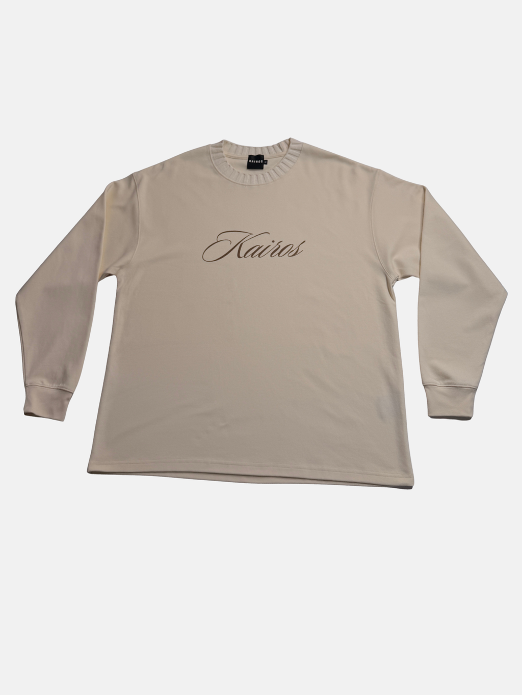 God's timing Knitted Round Neck Oversize Sweatshirt