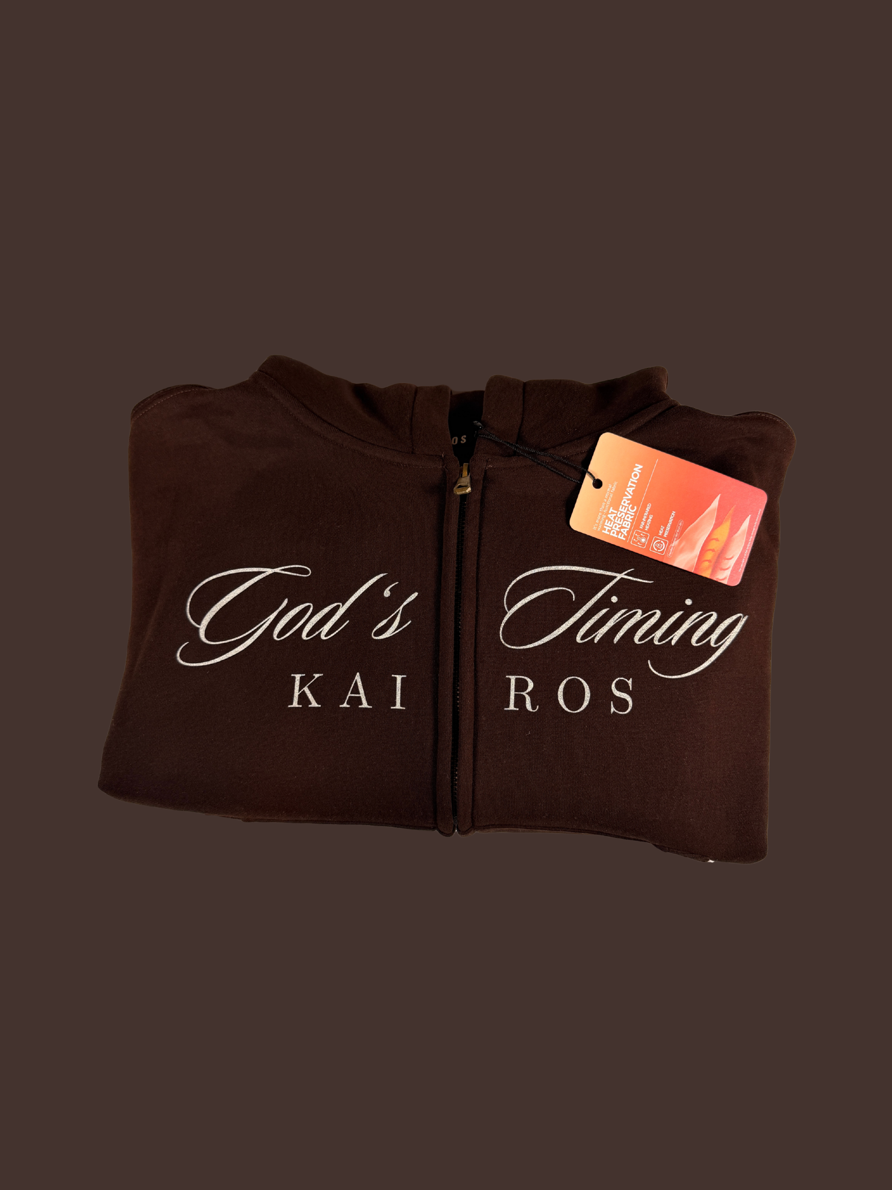 God's timing WOMENS Essential Oversized Fleece Boxy Hoodie coffee