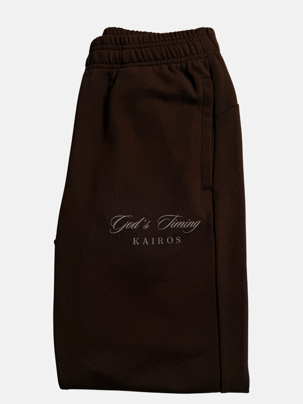 God's timing  essential Jogged Sweatpants coffee