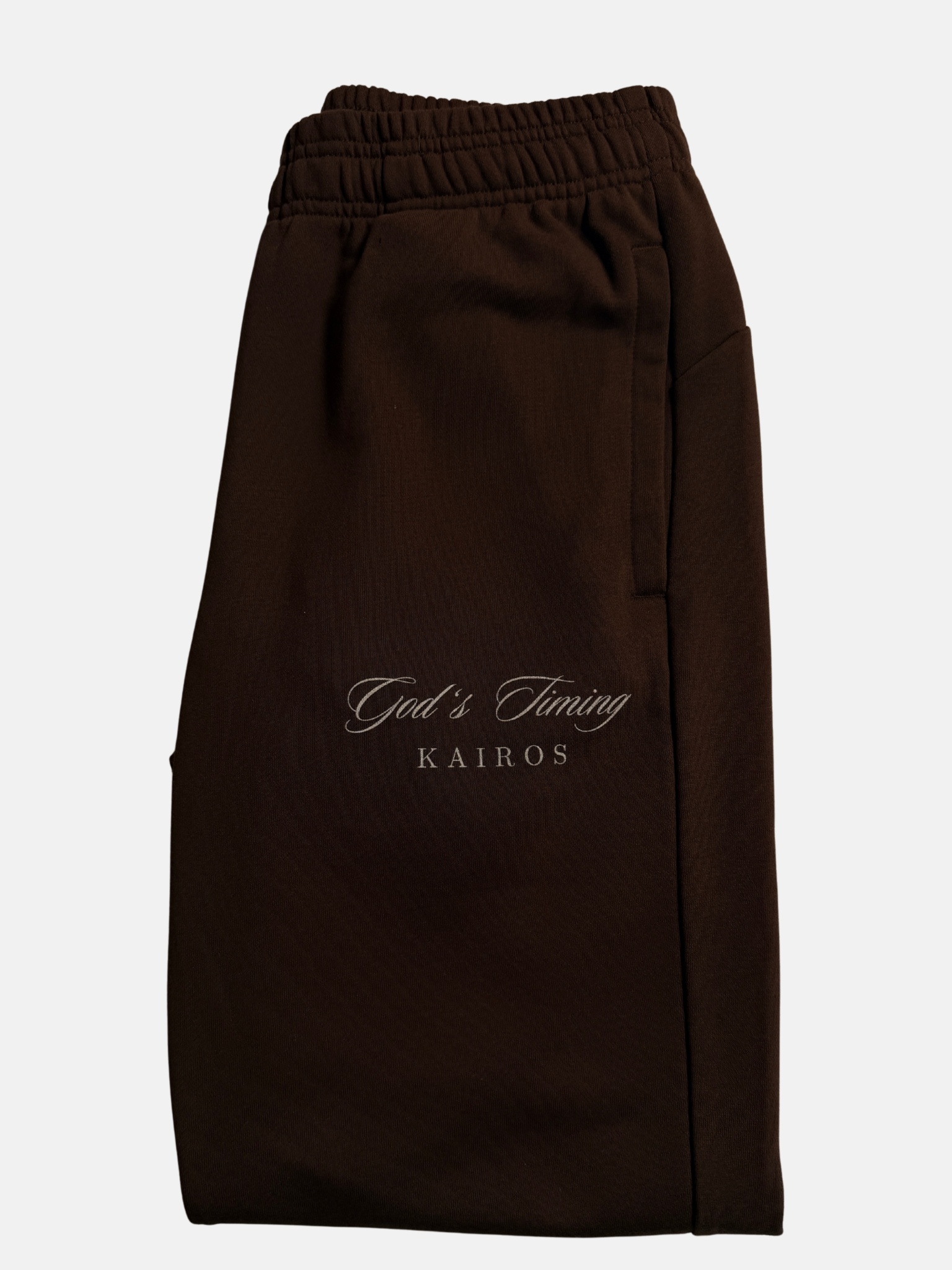 God's timing  essential Jogged Sweatpants coffee