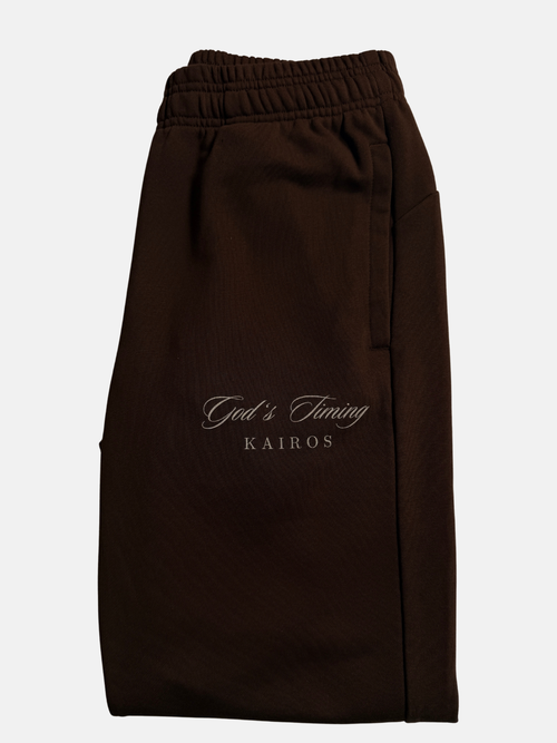 God's timing  essential Jogged Sweatpants coffee